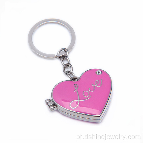 Livre Design personalizado coração forma Love Metal Keychain por atacado